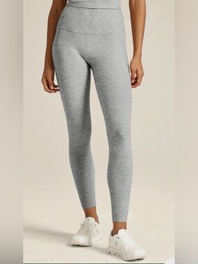 Beyond Yoga Spacedye Caught In The Midi High Waisted Legging Dark Grey Sz Large